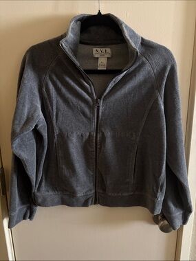 N.Y.L. Women’s Charcoal Full-Zip Bomber Jacket